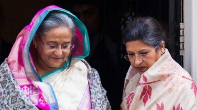 Sheikh Hasina and Sheikh Rehana left the country