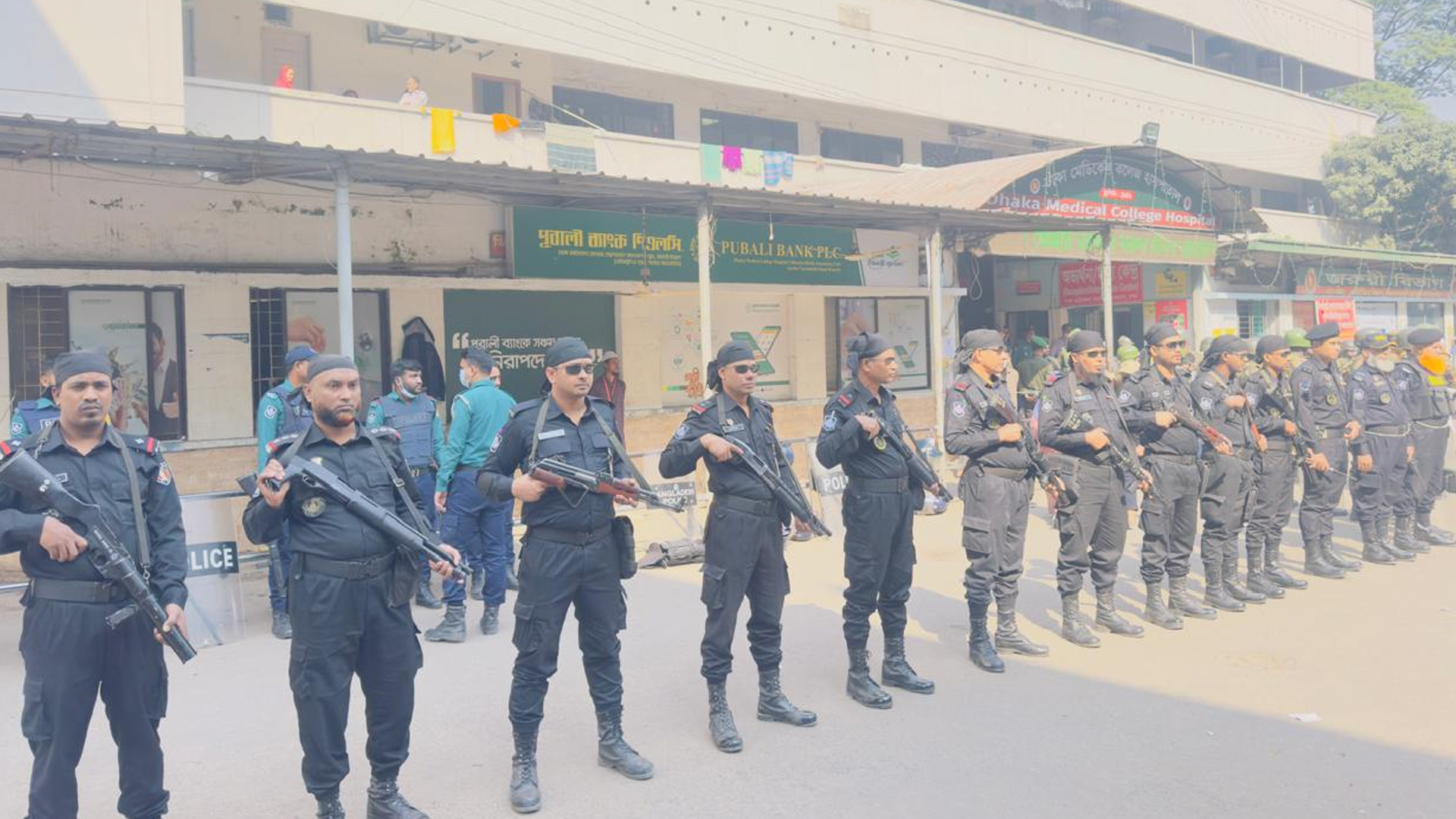 Security beefed up at Kakrail Mosque and DMCH areas