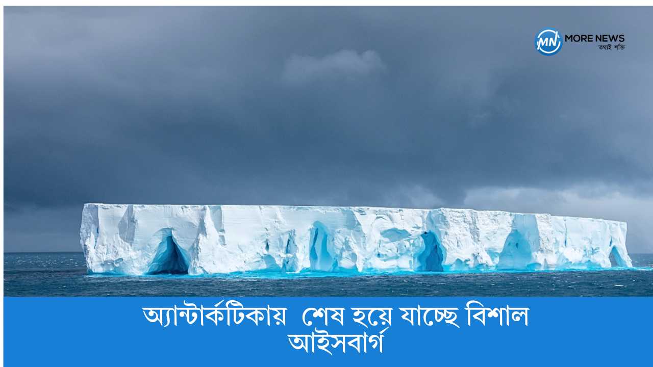 অ্যান্টার্কটিকায় শেষ হয়ে যাচ্ছে বিশাল আইসবার্গ