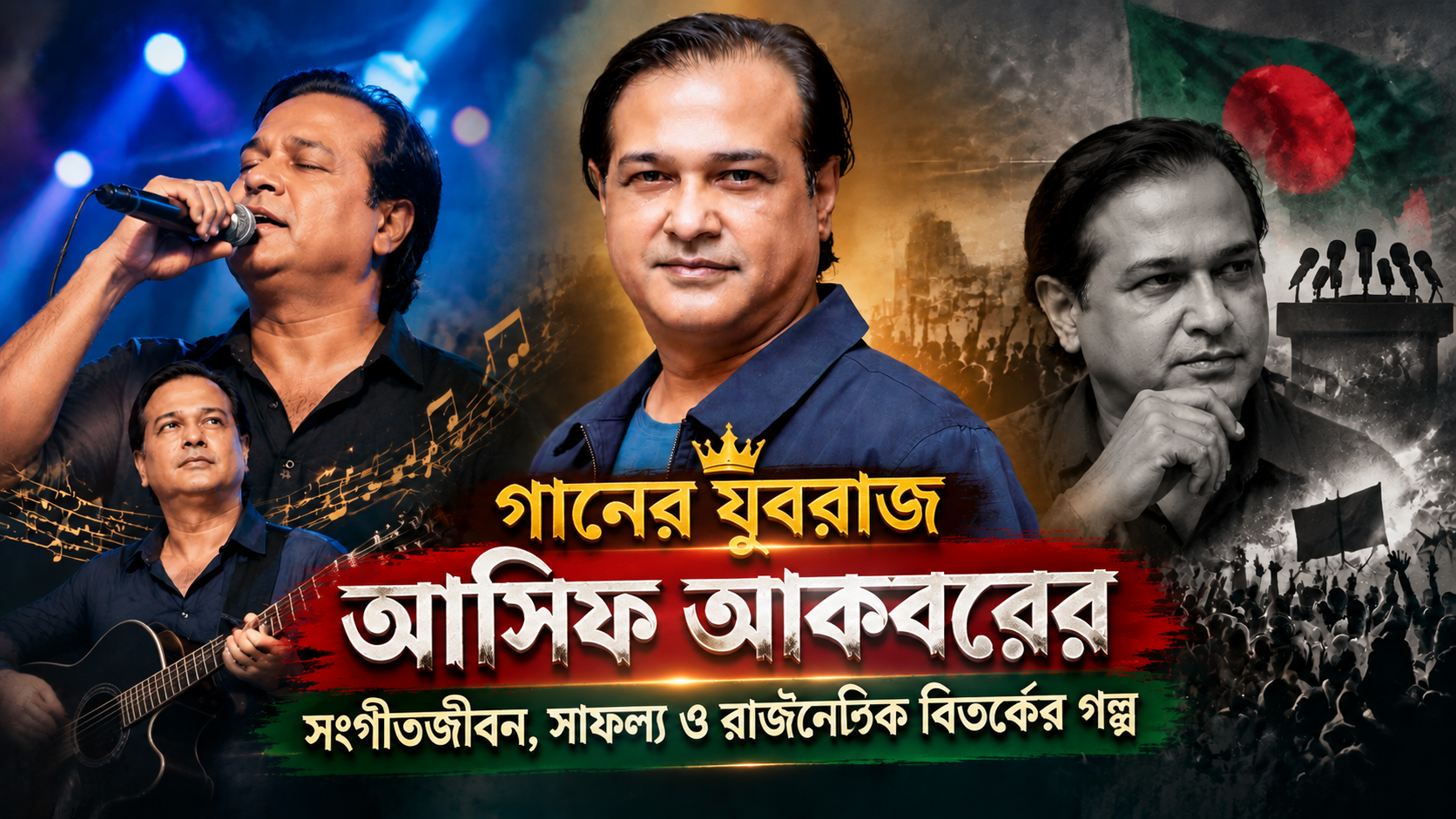 The story of the musical career, success and political controversy of the Prince of Music, Asif Akbar